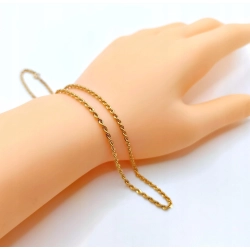 Złoty łańcuszek Kordel Pr.585 W:2,15gr Dł:46cm InterSKLEP