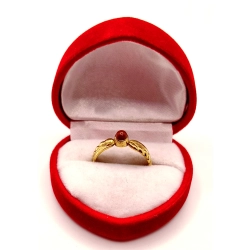 Złoty pierścionek z brązowym kamieniem PR.583 W:2,25gr R.17 InterSKLEP