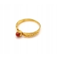 Złoty pierścionek z brązowym kamieniem PR.583 W:2,25gr R.17 InterSKLEP