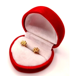 Złote kolczyki Kwiatki sztyft PR.585 W:0,85gr InterSKLEP