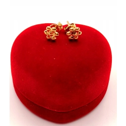 Złote kolczyki Kwiatki sztyft PR.585 W:0,85gr InterSKLEP