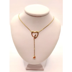 Złoty łańcuszek celebrytka Serca PR.585 W:2,63gr Dł:50,5-55cm InterSKLEP