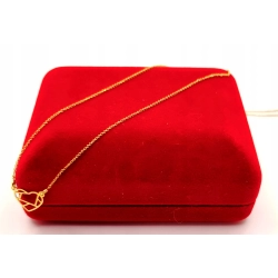 Złoty łańcuszek celebrytka serce PR.333 W:0,86gr Dł.42-45cm InterSKLEP