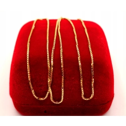 Złoty łańcuszek Kostka PR.585 W:1,95gr Dł.45,5cm InterSKLEP