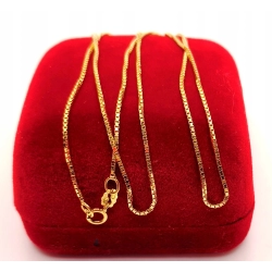 Złoty łańcuszek Kostka PR.585 W:1,95gr Dł.45,5cm InterSKLEP