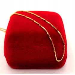 Złoty łańcuszek Kostka PR.585 W:1,95gr Dł.45,5cm InterSKLEP