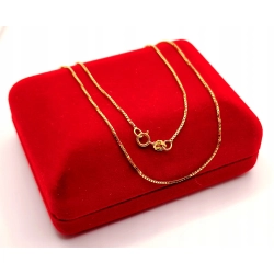 Złoty łańcuszek Kostka PR.585 W:1,95gr Dł.45,5cm InterSKLEP