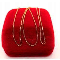 Złoty łańcuszek Kostka PR.585 W:0,98gr Dł.59gr InterSKLEP