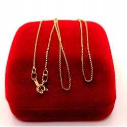 Złoty łańcuszek Kostka PR.585 W:0,98gr Dł.59gr InterSKLEP