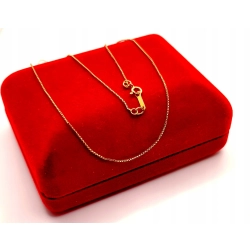 Złoty łańcuszek Kostka PR.585 W:0,98gr Dł.59gr InterSKLEP