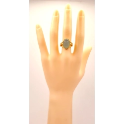 Złoty pierścionek z Chalcedonem PR.750 W:5,87gr R.17 InterSKLEP