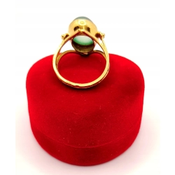 Złoty pierścionek z Chalcedonem PR.750 W:5,87gr R.17 InterSKLEP