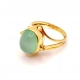 Złoty pierścionek z Chalcedonem PR.750 W:5,87gr R.17 InterSKLEP