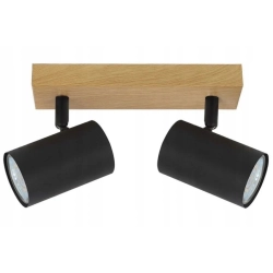 Reflektor sufitowy prostokątny Reality beżowy, brązowy, czarny