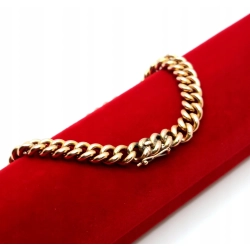 Złota bransoletka Pancerka szer.7mm Pr.56 (14K) W:30,89gr Dł:19,5cm