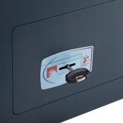 Sejf mechaniczny Technomax MB/0 130x220x120 mm niebieski