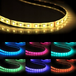 ZESTAW taśma LED 34W 5m IP65 RGB pilot + zasilacz