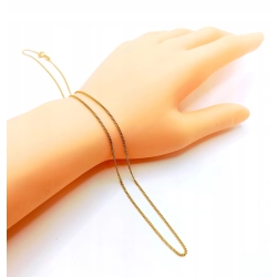 Złoty łańcuszek gęsta pancerka Pr.750 W:3,73gr Dł:48cm InterSKLEP