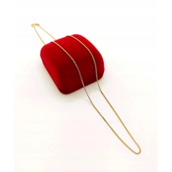 Złoty łańcuszek gęsta pancerka Pr.750 W:3,73gr Dł:48cm InterSKLEP