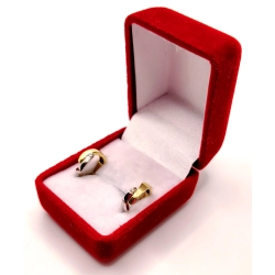 Złote kolczyki kółka z cyrkoniami W.KRUK PR.585 W:2gr InterSKLEP