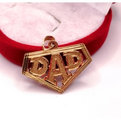 Złota zawieszka z napisem Tata PR.585 W:2,31gr InterSKLEP