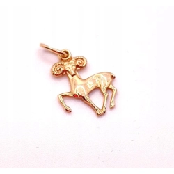 Złota zawieszka znak zodiaku Baran PR.583 W:1,70gr InterSKLEP