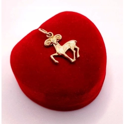Złota zawieszka znak zodiaku Baran PR.583 W:1,70gr InterSKLEP