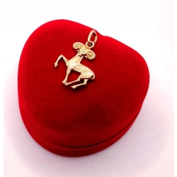 Złota zawieszka znak zodiaku Baran PR.583 W:1,70gr InterSKLEP