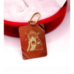 Złta zawieszka znak zodiaku Panna PR.585 W:0,90gr InterSKLEP