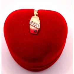 Złota zawieszka z Cyrkoniami PR.585 W:0,96gr InterSKLEP