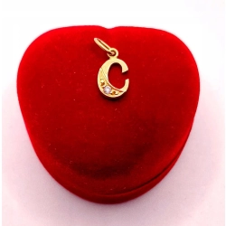 Złota zawieszka Litera C PR.585 W:0,74gr InterSKLEP