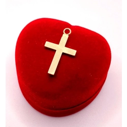 Złota zawieszka Krzyżyk PR.585 W:1,50gr InterSKLEP