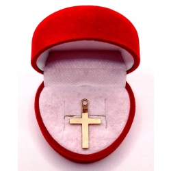 Złota zawieszka Krzyżyk PR.585 W:1,50gr InterSKLEP