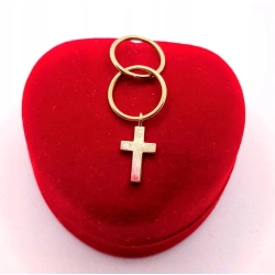 Złota zawieszka z Krzyżykiem PR.585 W:1,29gr InterSKLEP