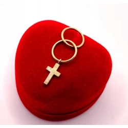 Złota zawieszka z Krzyżykiem PR.585 W:1,29gr InterSKLEP