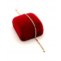 Złota bransoletka splot królewski Pr.585 W:4,32gr Dł:19cm