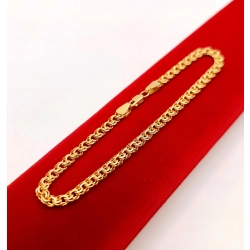 Złota bransoletka Garibaldi Pr.585 W:5,34gr Dł:20cm