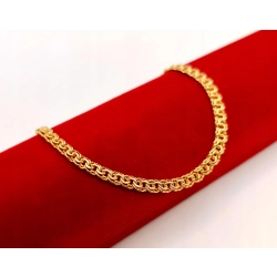 Złota bransoletka Garibaldi Pr.585 W:5,34gr Dł:20cm