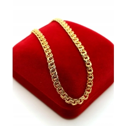 Złota bransoletka Garibaldi Pr.585 W:5,34gr Dł:20cm