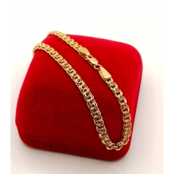 Złota bransoletka Garibaldi Pr.585 W:5,34gr Dł:20cm