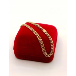 Złota bransoletka Garibaldi Pr.585 W:5,34gr Dł:20cm