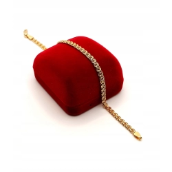 Złota bransoletka Garibaldi Pr.585 W:5,34gr Dł:20cm