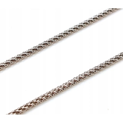 Srebrny łańcuszek popcorn Pr.925 W:3,86gr Dł:60cm NOWY 4