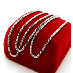 Srebrny łańcuszek popcorn Pr.925 W:3,86gr Dł:60cm NOWY 4