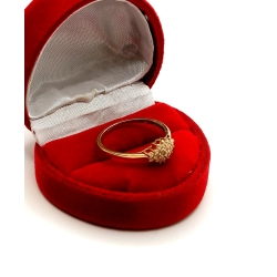 Złoty pierścionek z cyrkoniami PR.333 W:1,19gr R.16 InterSKLEP