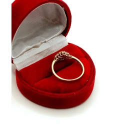 Złoty pierścionek z cyrkoniami PR.333 W:1,19gr R.16 InterSKLEP