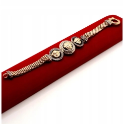 Złota bransoletka z meduzą PR.585 W:26,80gr Dł.19,5cm InterSKLEP