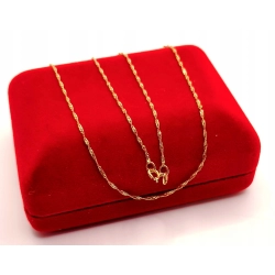 Złoty łańcuszek Singapur PR.585 W:0,83gr Dł.45,5 cm InterSKLEP