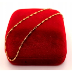 Złoty łańcuszek Singapur PR.585 W:0,83gr Dł.45,5 cm InterSKLEP