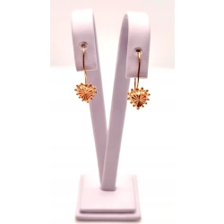 Złote kolczyki Serca PR.585 W:1,02gr InterSKLEP